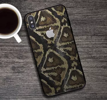 Iphone sticker serpent skin texture - TenStickers