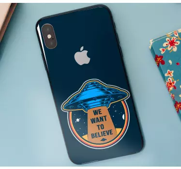 Iphone sticker ufo belief sticker - TenStickers