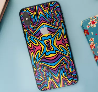 Iphone sticker vibrant abstract design - TenStickers