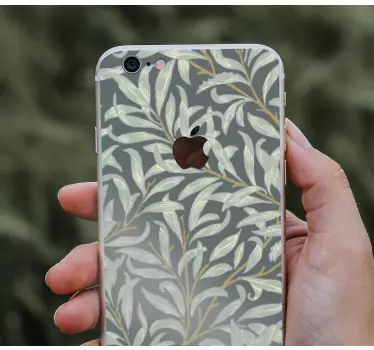 Iphone sticker with leafy texture design - TenStickers