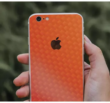 Iphone sticker with textured orange finish - TenStickers