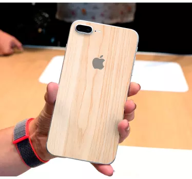 Iphone sticker wood grain skin - TenStickers