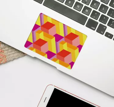 Isometric Trackpad Laptop Sticker - TenStickers