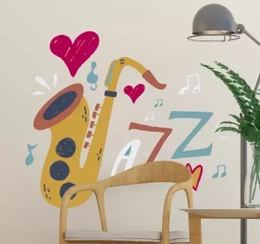 Jazz wall decor - TenStickers