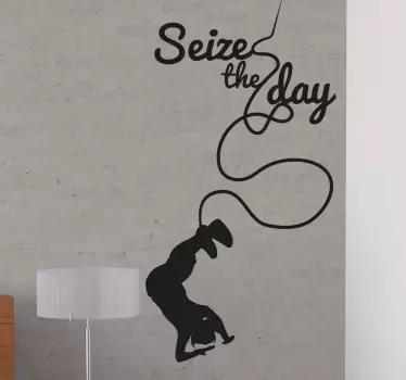 Jump live in the moment motivational wall decal - TenStickers