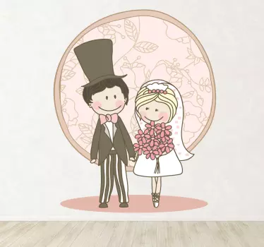 Just Married Sticker - TenStickers