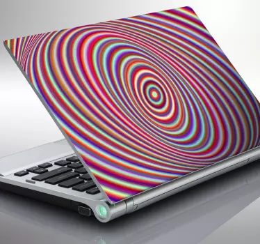 kaleidoscope spiral laptop skin - TenStickers