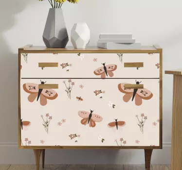Kallax butterfly decals for furniture - TenStickers