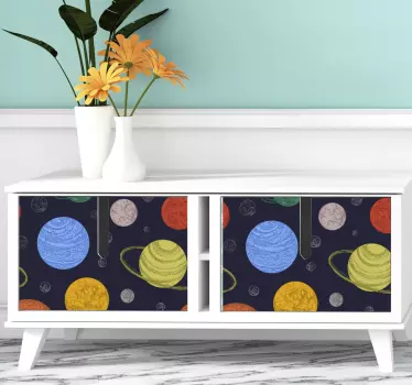Kallax Planex design decals for furniture - TenStickers