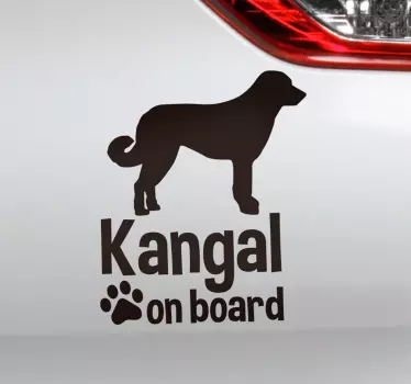 Kangal on board animal wall sticker - TenStickers