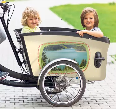 Kids Outdoor Adventure bike sticker - TenStickers
