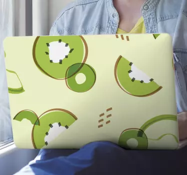 Kiwi memphis style laptop skin - TenStickers