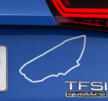 La Sarthe Circuit Car Decal - TenStickers