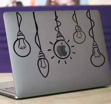 Lamp for Apple laptop skin - TenStickers