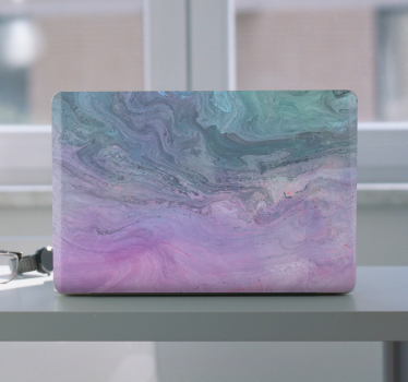 Laptop skin abstract color swirl - TenStickers