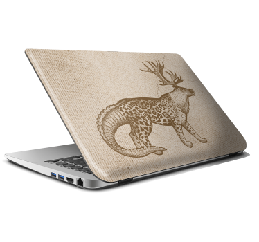 Laptop skin antlered creature design - TenStickers