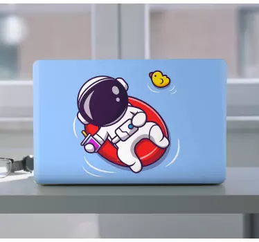 Laptop skin astronaut in space - TenStickers