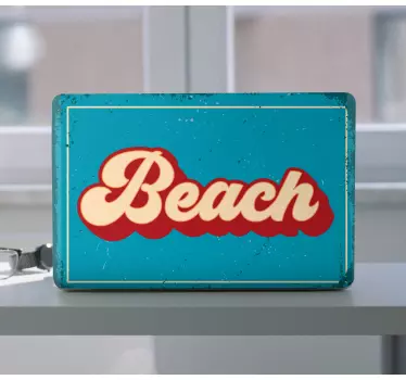 Laptop skin beach-themed decor - TenStickers