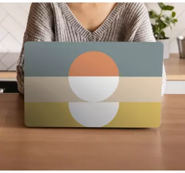Laptop skin bold geometric design - TenStickers