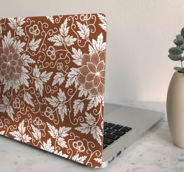 Laptop skin botanical design arrangement - TenStickers