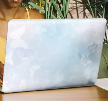 Laptop skin butterfly design cover - TenStickers
