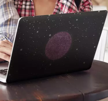 Laptop skin celestial glitter sphere - TenStickers