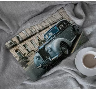 Laptop skin classic blue vehicle - TenStickers