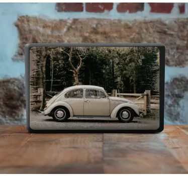 Laptop skin classic car silhouette - TenStickers