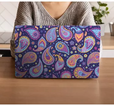 Laptop skin colorful paisley designs - TenStickers