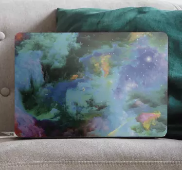 Laptop skin cosmic colorful nebula - TenStickers