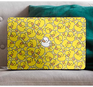 Laptop skin cute rubber ducklings - TenStickers