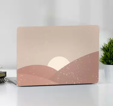 Laptop skin desert sunset landscape - TenStickers