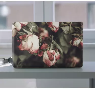 Laptop skin dried flower bouquet design - TenStickers