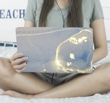 Laptop skin elegant abstract surface design - TenStickers