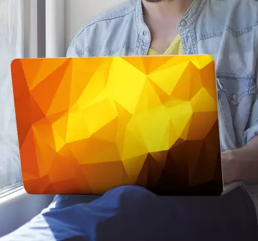 Laptop skin geometric color explosion - TenStickers