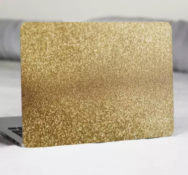 Laptop skin glittering gold surface - TenStickers