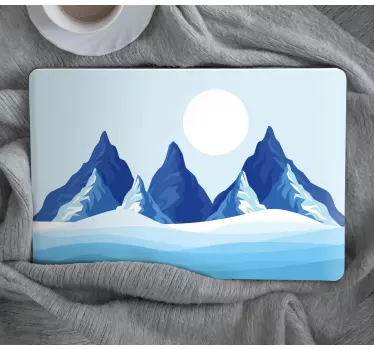 Laptop skin grand mountain range - TenStickers