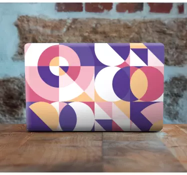 Laptop skin lively geometric design - TenStickers