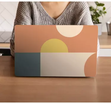 Laptop skin nonfigurative geometric shapes - TenStickers
