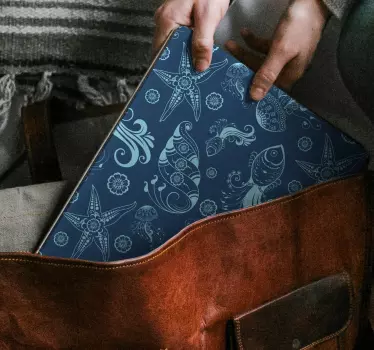 Laptop skin oceanic marine designs - TenStickers