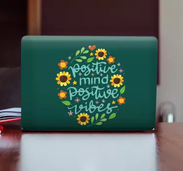 Laptop skin positive reflections inspiring vibes - TenStickers