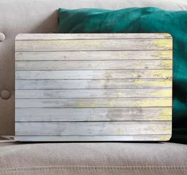 Laptop skin rustic timber finish - TenStickers