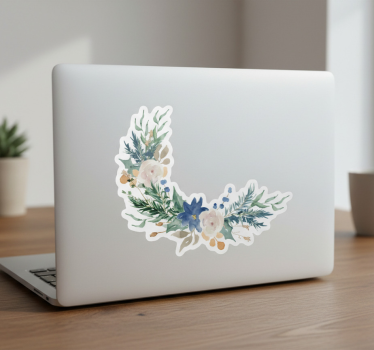Laptop skin watercolor floral bouquet - TenStickers