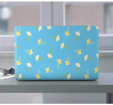 Laptop skin with botanical graphic layer - TenStickers