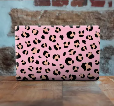 Laptop skin with leopard print design - TenStickers