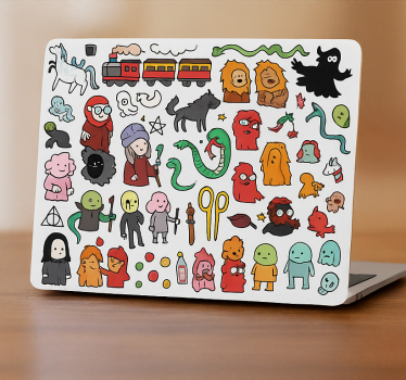 Laptop sticker adventurous sticker bomb - TenStickers