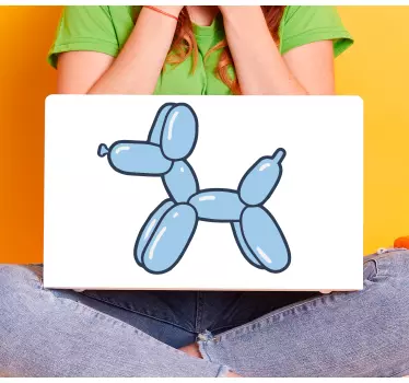 Laptop sticker balloon animal dog - TenStickers