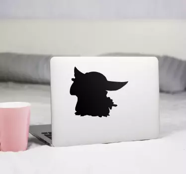 Laptop sticker character silhouette art - TenStickers