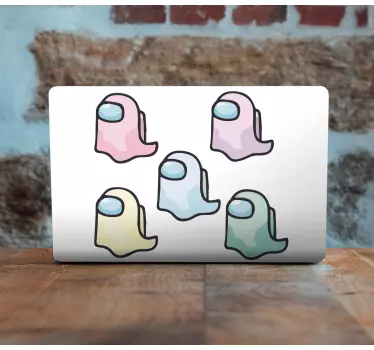 Laptop sticker colorful character designs - TenStickers