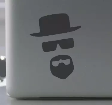 Laptop sticker stylized masked icon - TenStickers